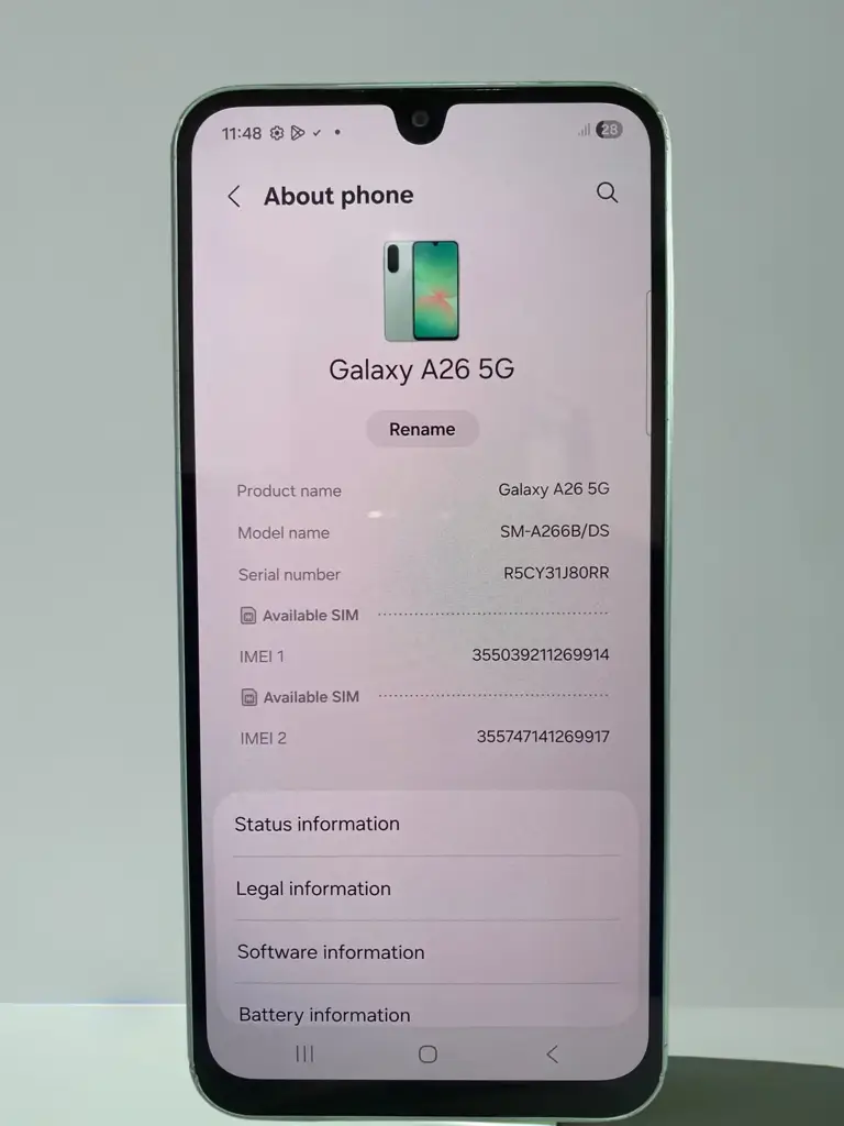 Samsung Galaxy A26 5G Smartphone. (128Gb) - View 4