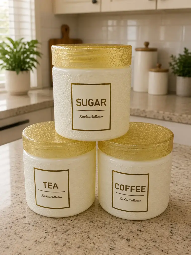 Royal Home 3-Piece Canister Flora Set – Second Hand
