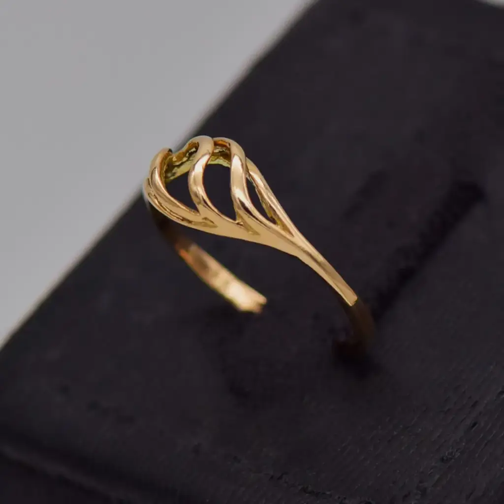 9ct Yellow Gold Dress Ring - View 3
