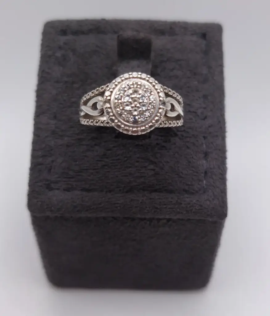 Sterling Silver Cz Ring