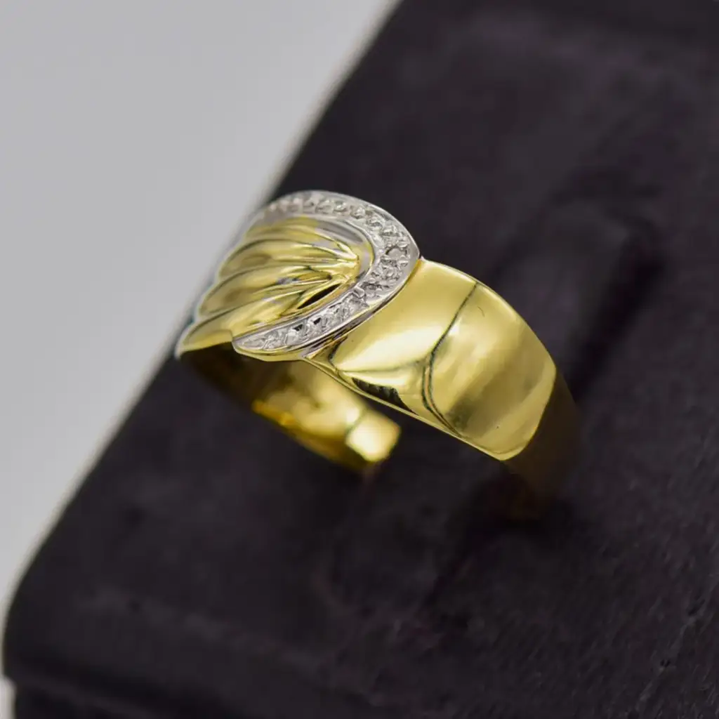 9ct Yellow Gold Dress Ring - View 3