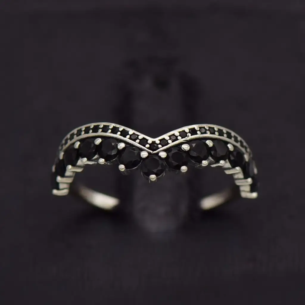 Silver-925 Crown Ring