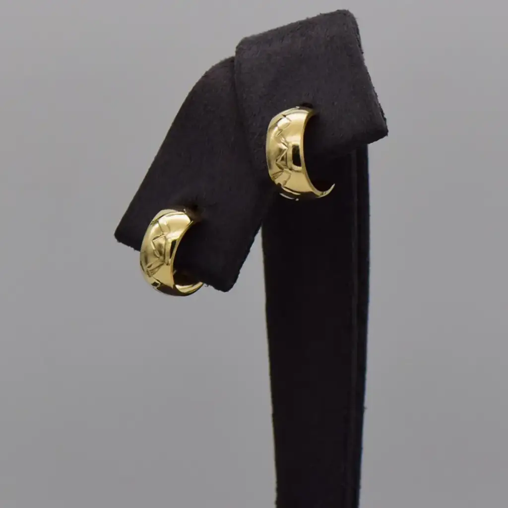 9ct Yellow Gold Open Hoop Earrings