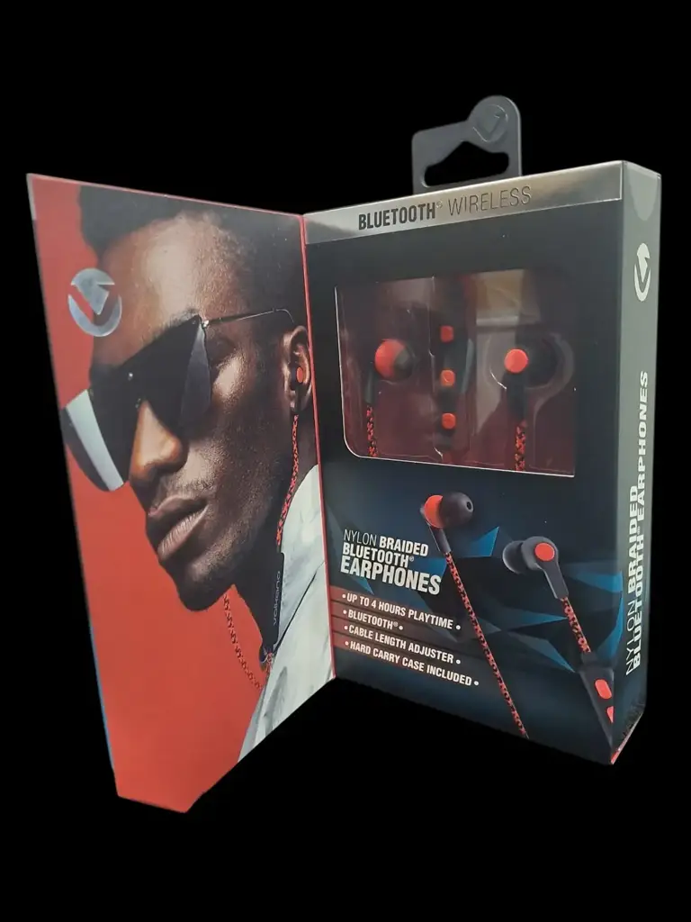 Volkano Moda Series Nylon Braided Bluetooth Earphones - View 2