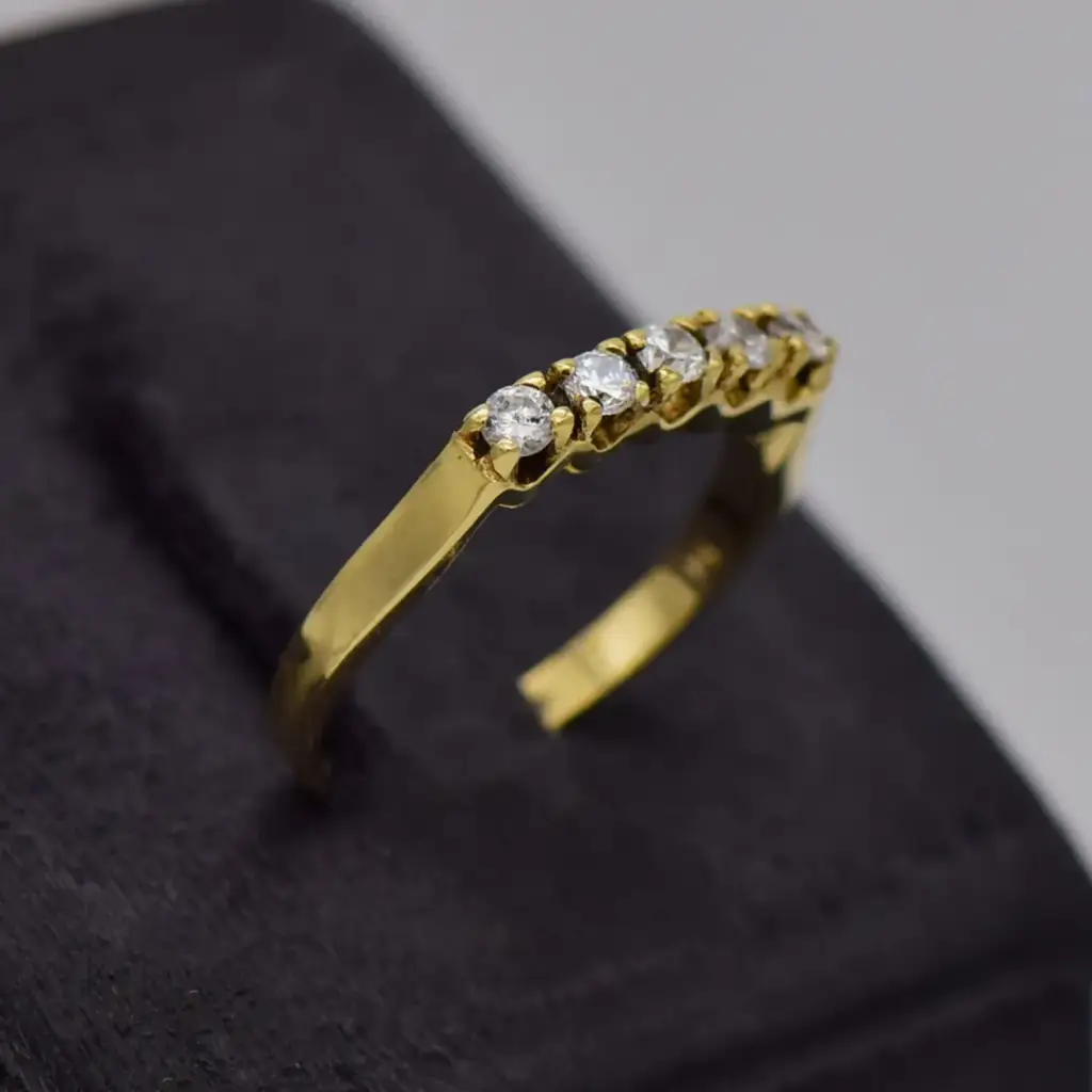 9ct Yellow Gold Dress Ring - View 2