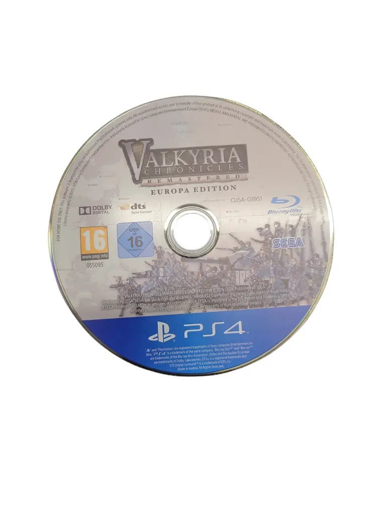 Valkyria Chronicles Remastered Ps4 Gaming Disc - View 2