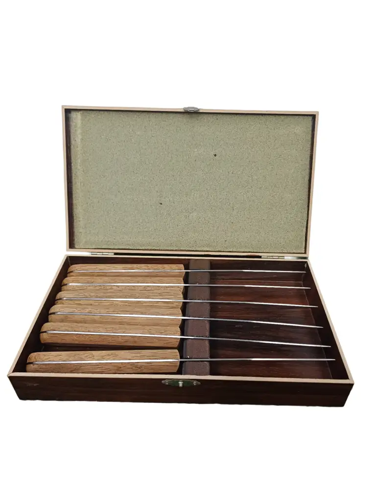 Wooden Steak Knife Set