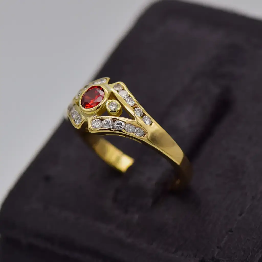 14ct Yellow Gold Dress Ring - View 3