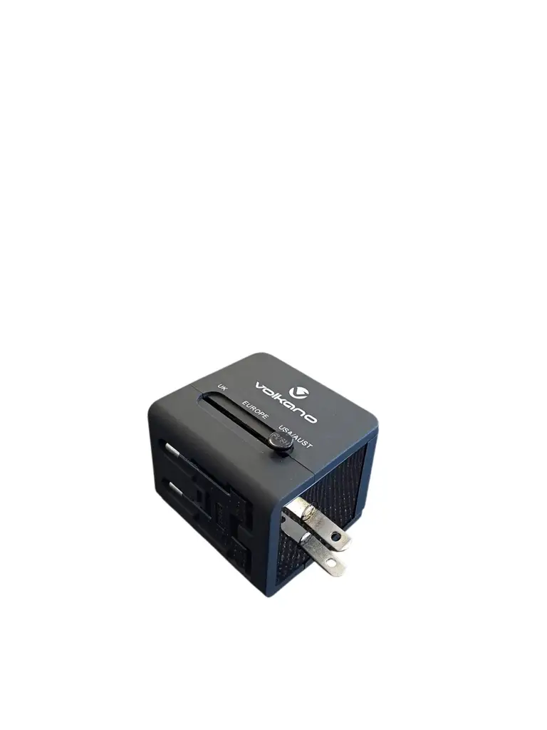Volkano International Series Travel Adaptor Plug With 2 Usb Ports - View 3