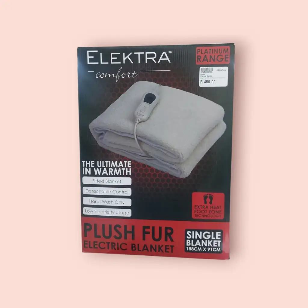 Elektra 2201 Electric Blanket Plush Fur Single