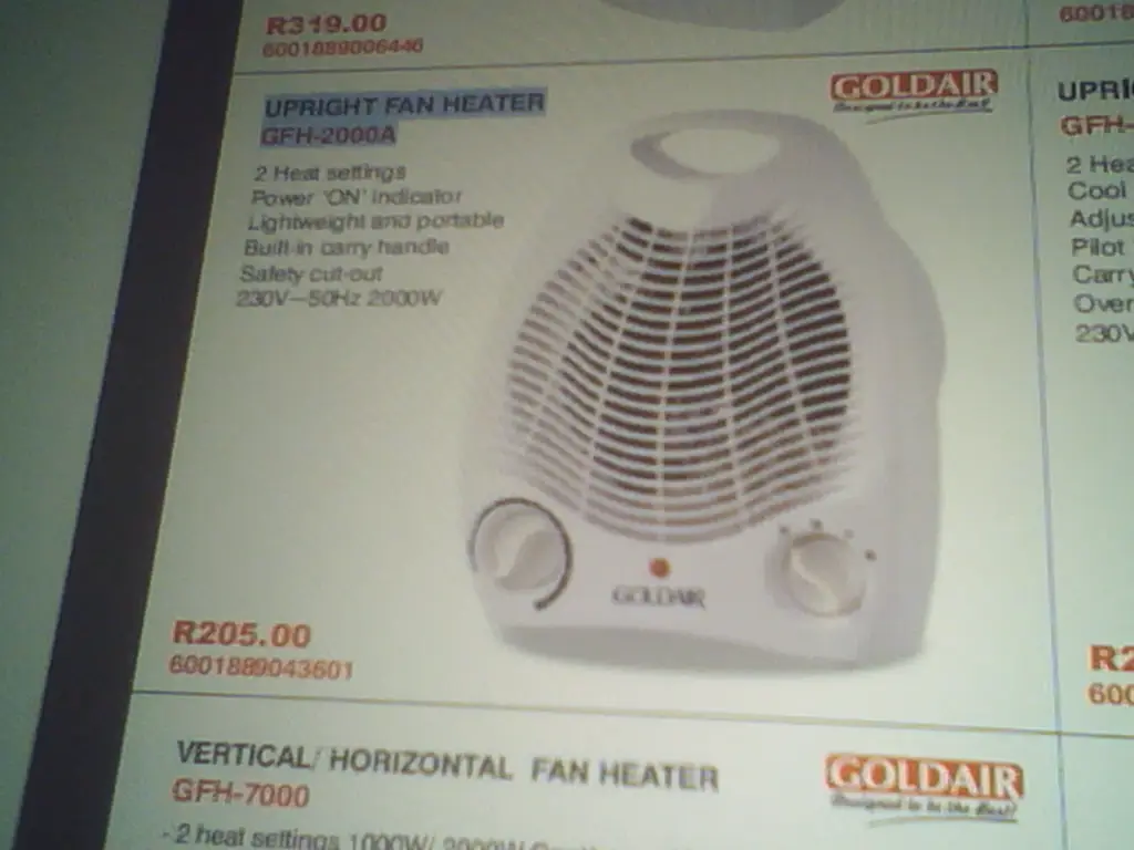 Goldair Gfh‑2000A Fan Heater - View 2