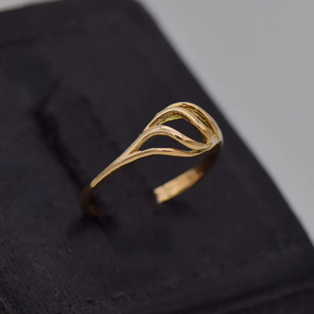 9ct Yellow Gold Dress Ring - View 2