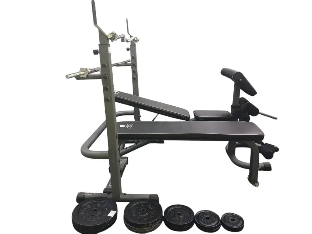 Hs Fitness Weight Set With Barbell - View 3