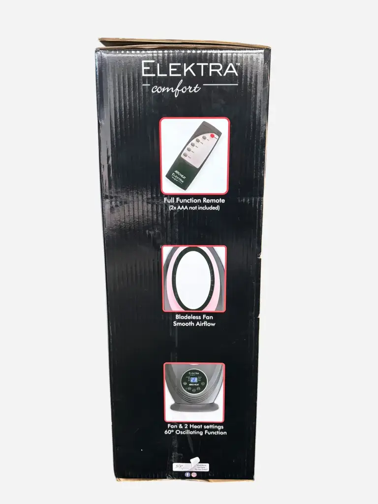 Elektra Bladeless Fan Heater - Like New - View 2