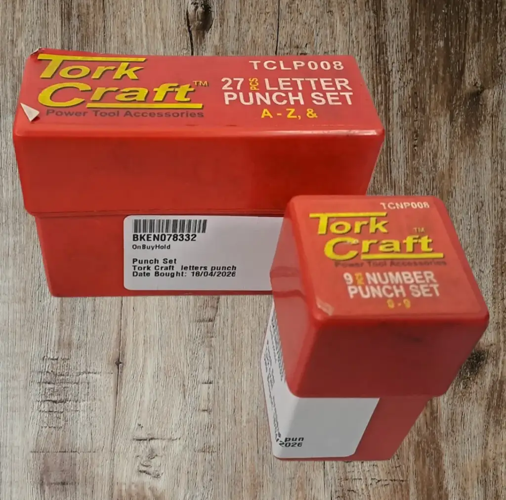 Tork Craft Letter And Number Punch Set