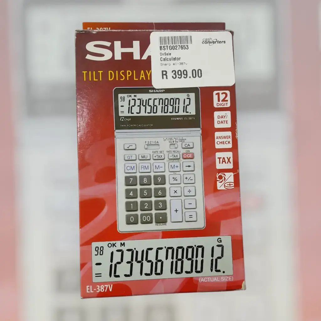 Sharp El387v Multifunction Calculator - View 3