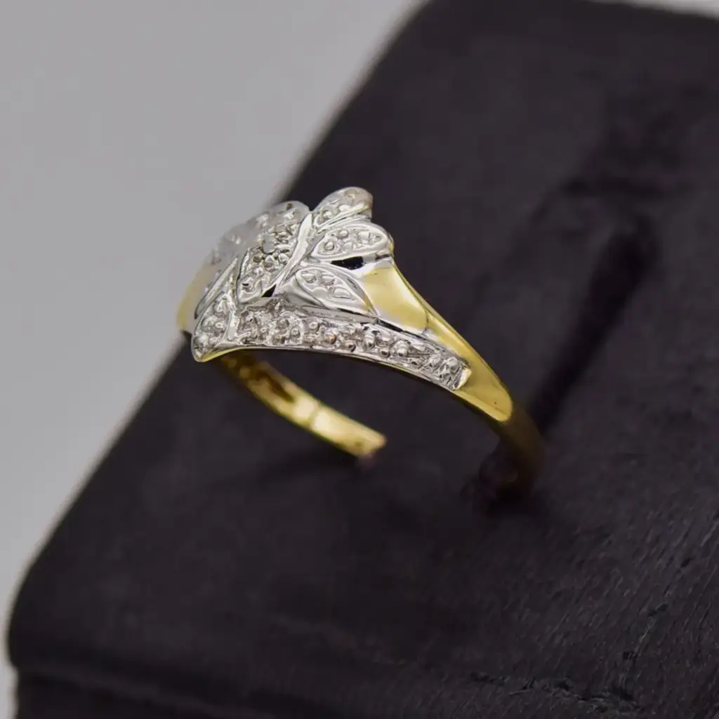 9ct Yellow Gold Dress Ring - View 3