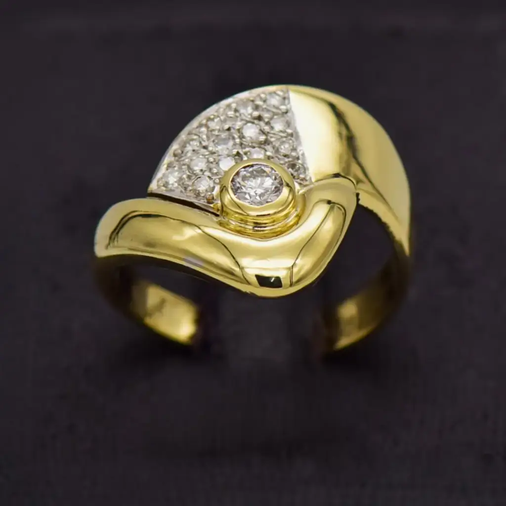 15ct Yellow Gold Dress Ring