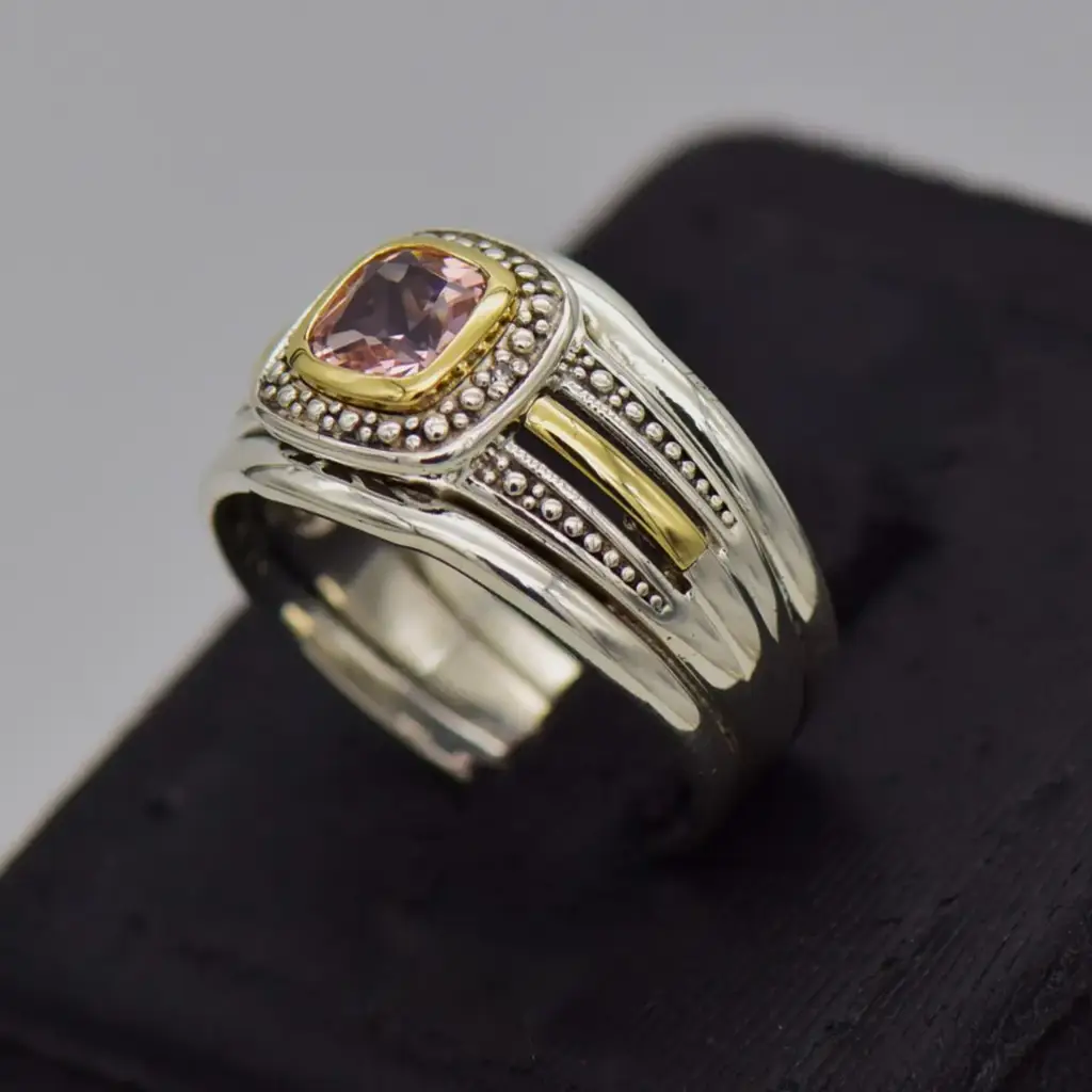 Silver-925 Wedding Ring Trip Set - View 3