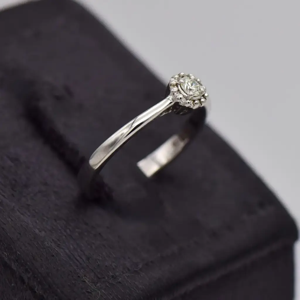 9ct Yellow Gold Engagement Ring - View 2