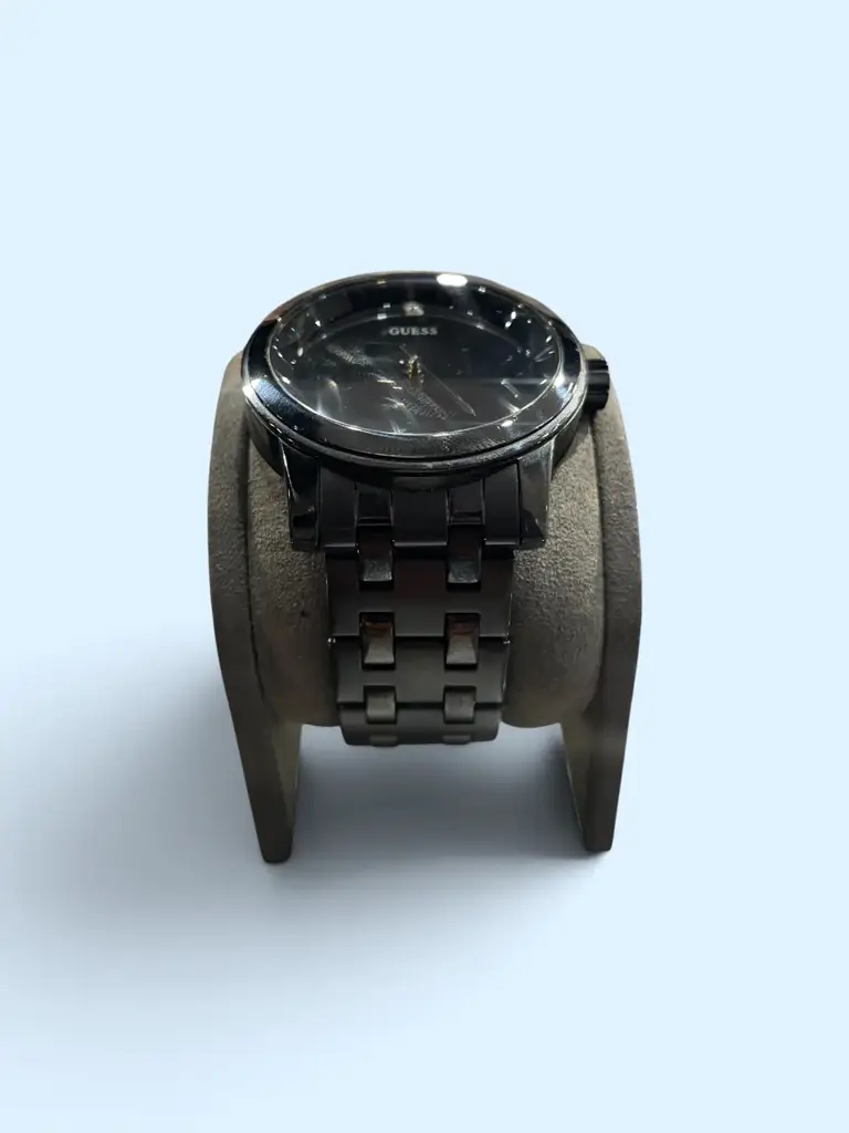 Guess Stainless Steel Genuine Diamond Dial Watch