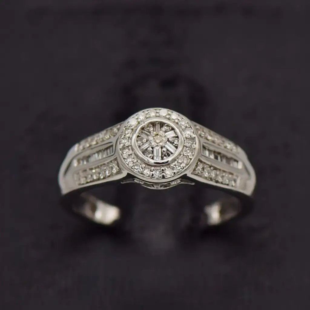 9ct White Gold Wedding Ring