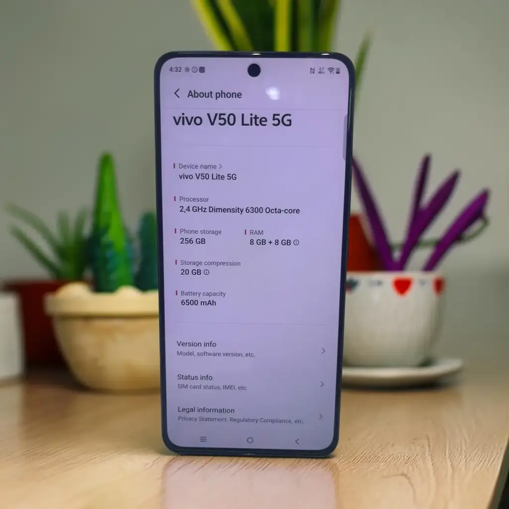 Vivo V50 Lite 5G 256Gb Dual Sim