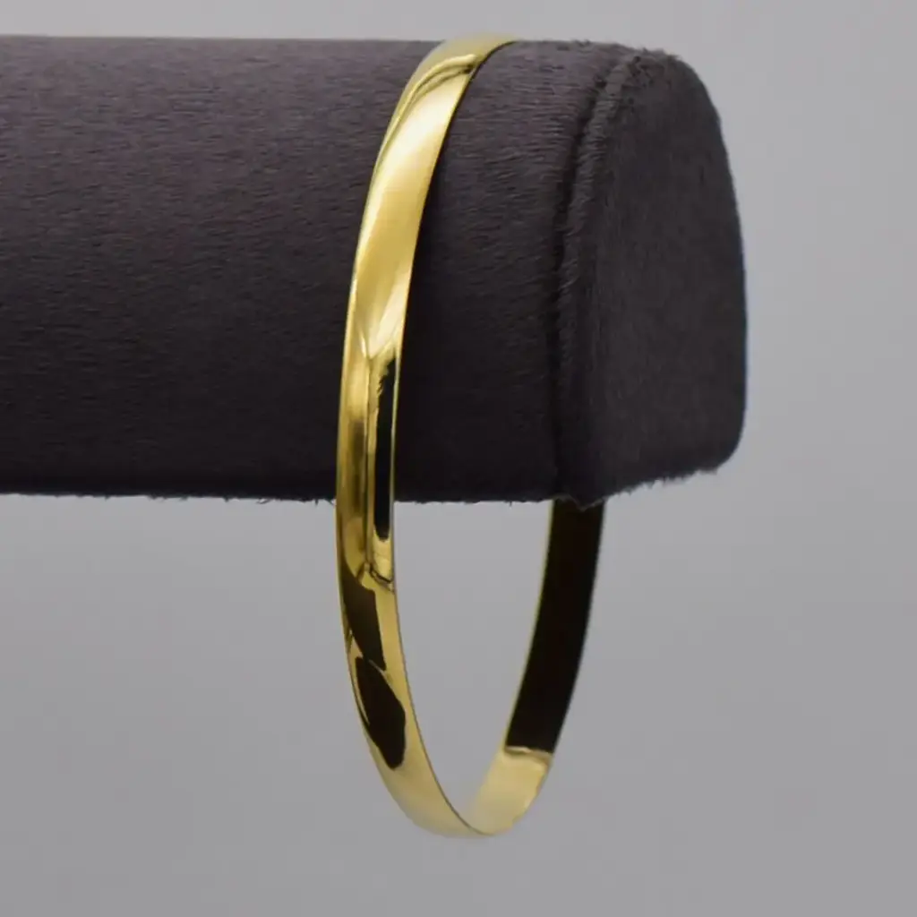 9ct Yellow Gold Bangle Plain