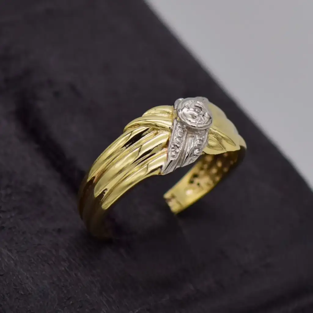 9ct Yellow Gold Dress Ring - View 2