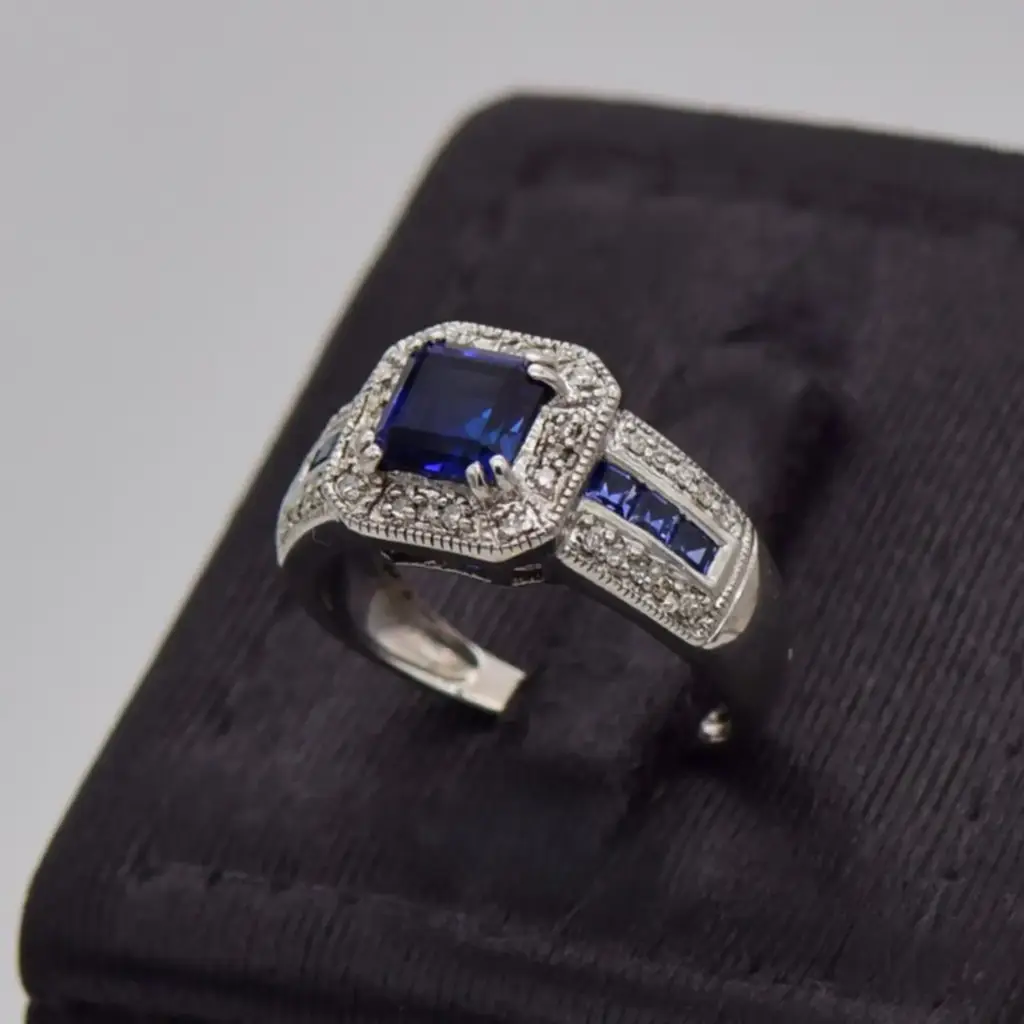 9ct White Gold Dress Ring - View 3