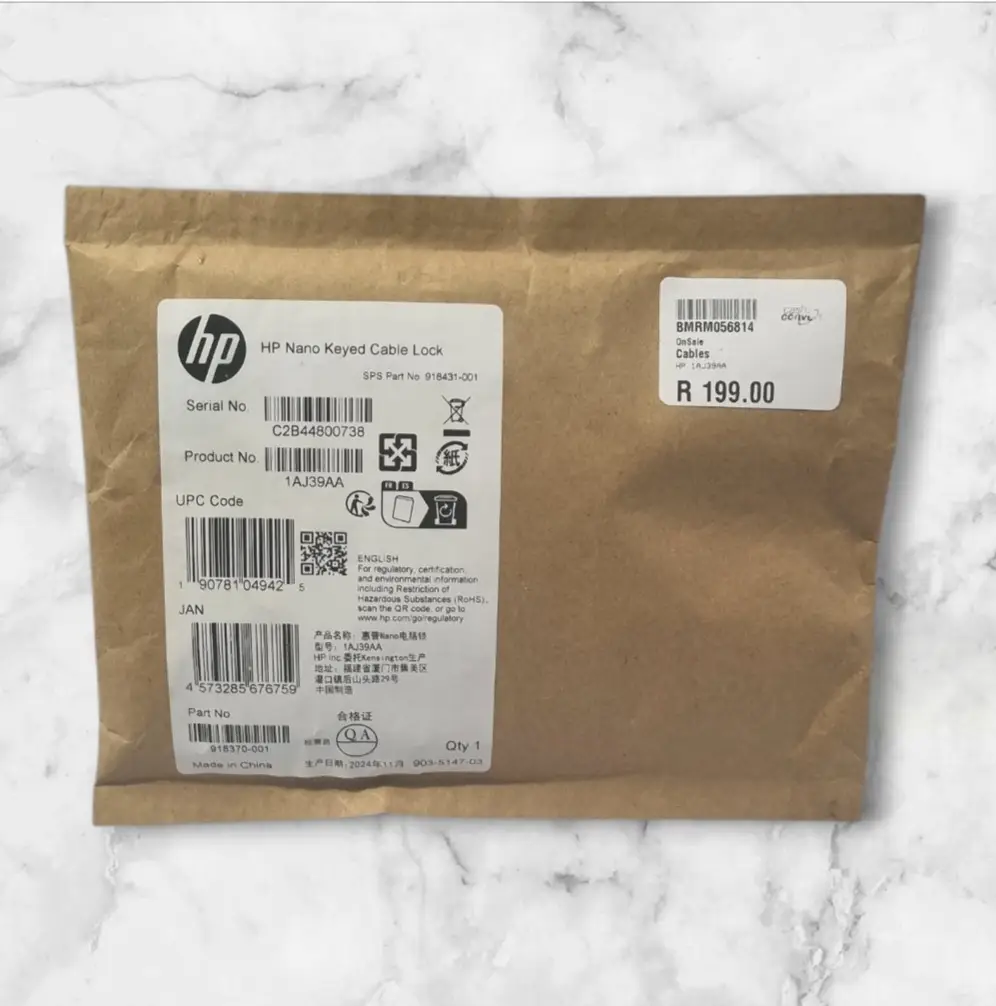 Hp Nano Keyed Cable Lock - View 2