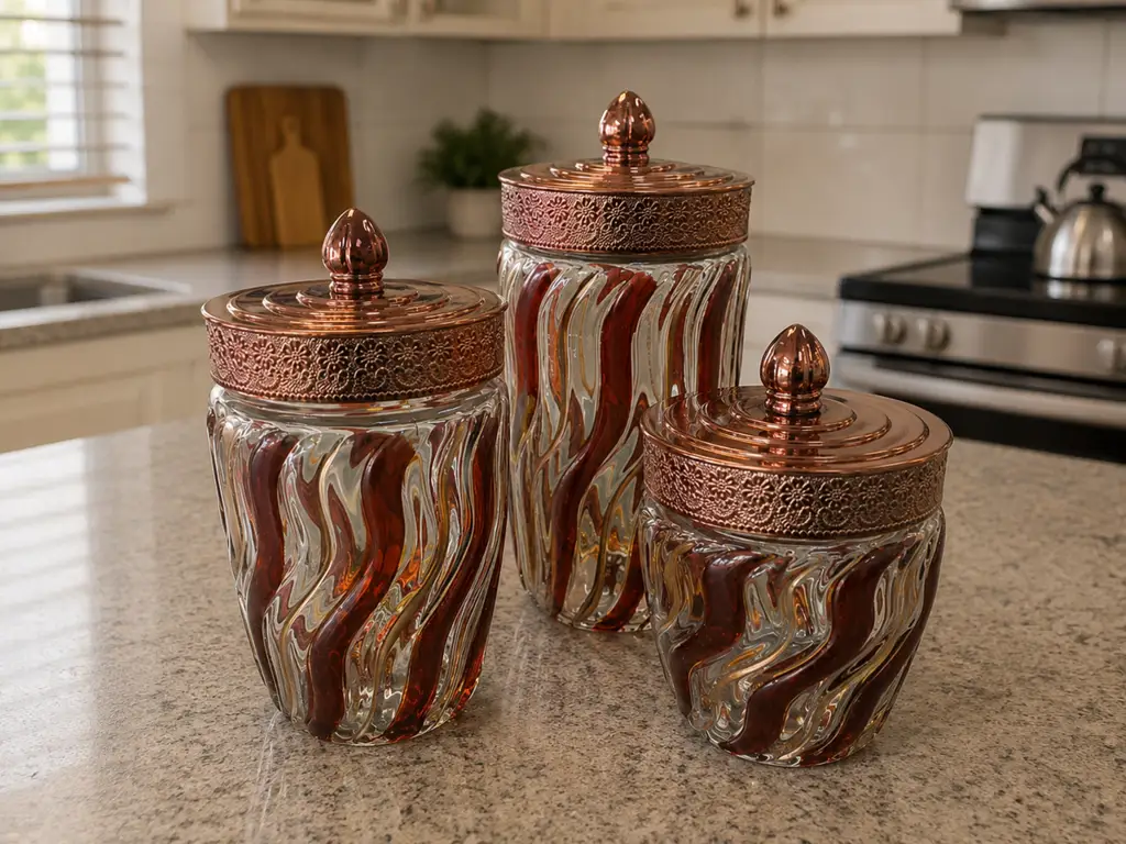3-Piece Decorative Candy Jar Set – Second Hand