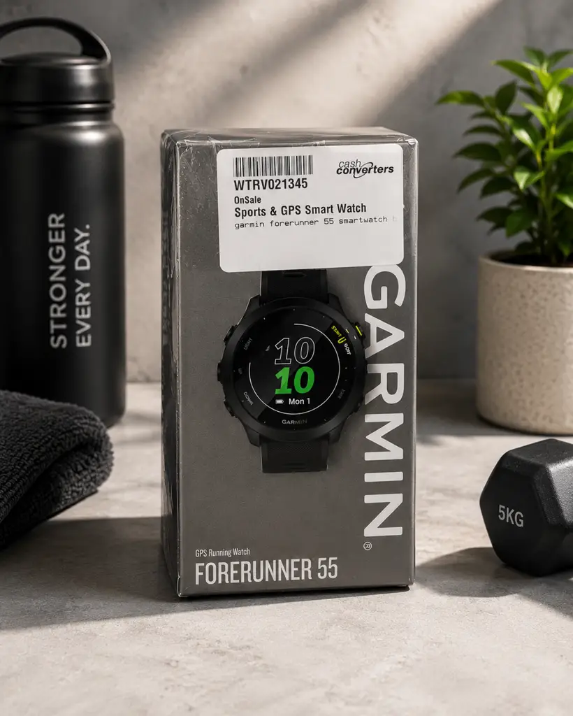 Garmin Forerunner 55 Gps Smartwatch – Black