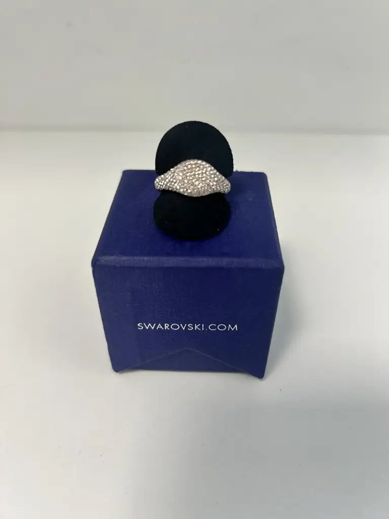 Swarovski Signet Rose Gold Dress Ring