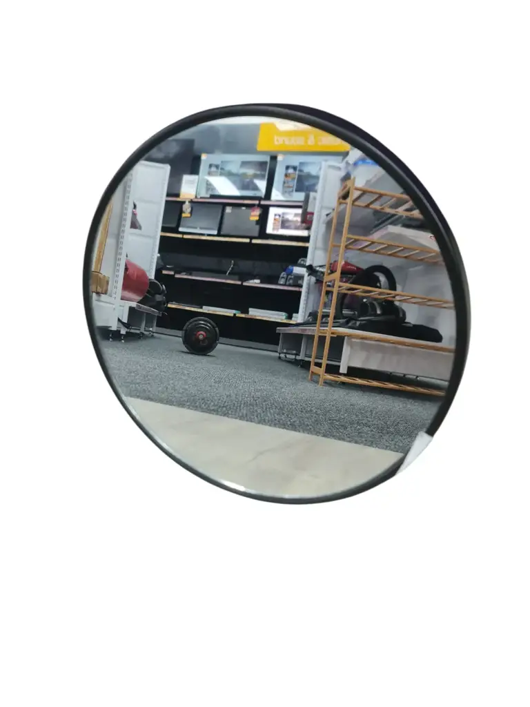 Black Round Mirror