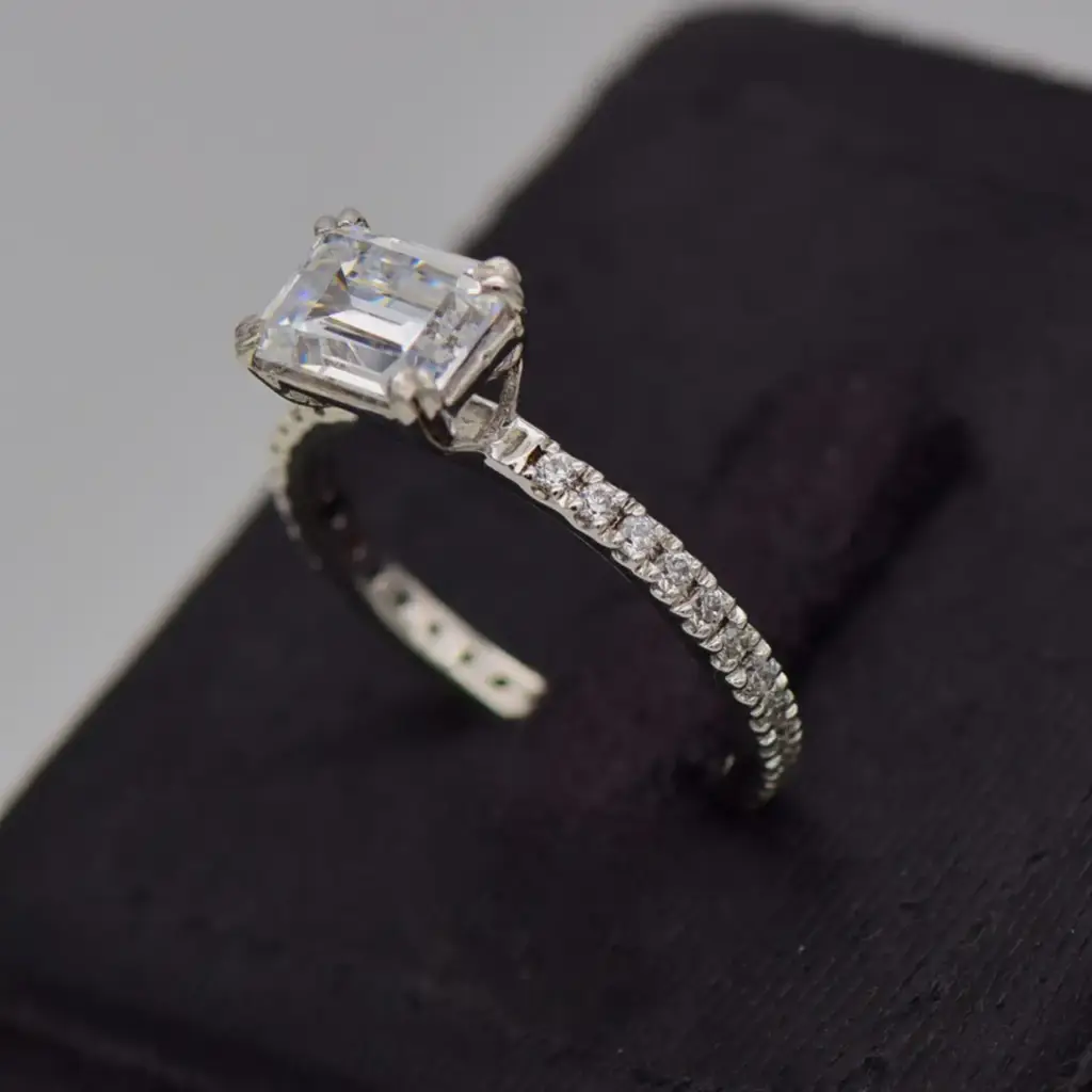 Silver-925 Engagement Ring - View 3