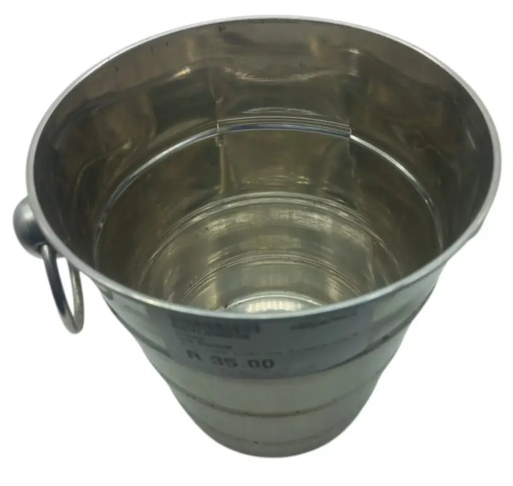 Small Galvanized Metal Bucket - View 2