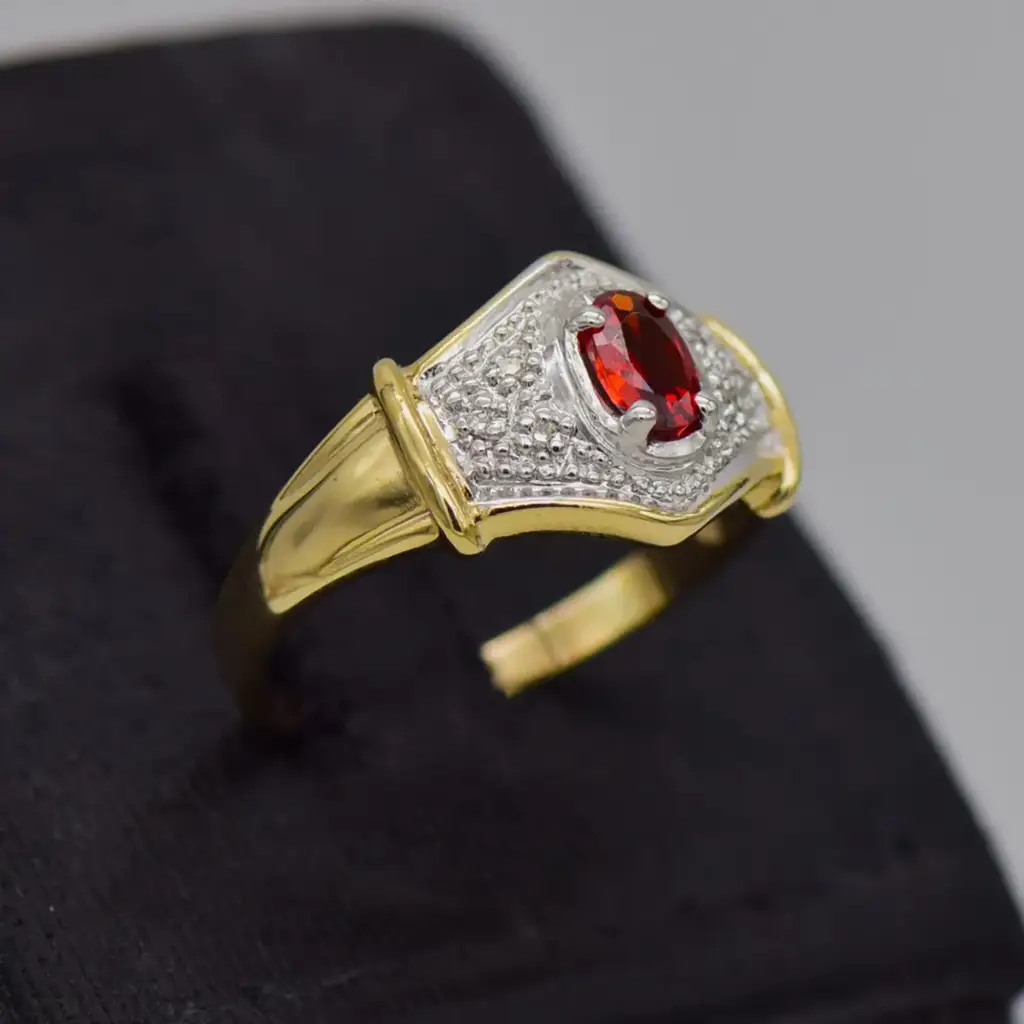 9ct Yellow Gold Dress Ring - View 2