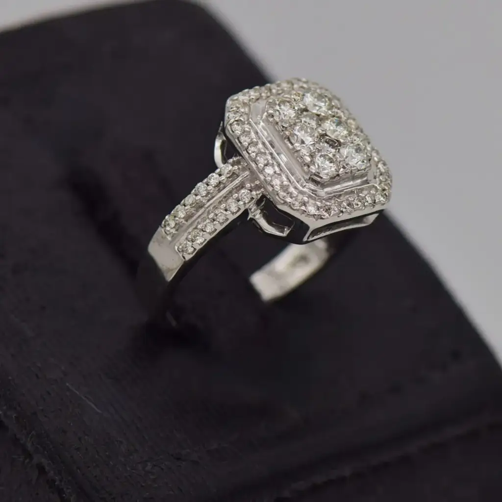 18ct White Gold Dress Ring - View 4