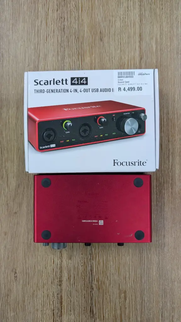 Scarlett 4I4 Usb Audio Interface / Sound Card | 3Rd Generation - View 4