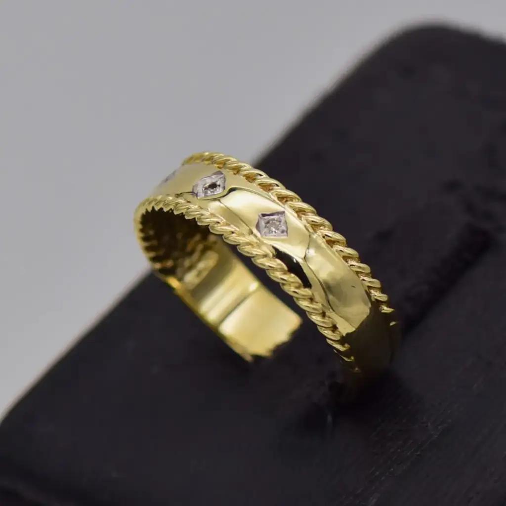 9ct Yellow Gold Dress Ring - View 3