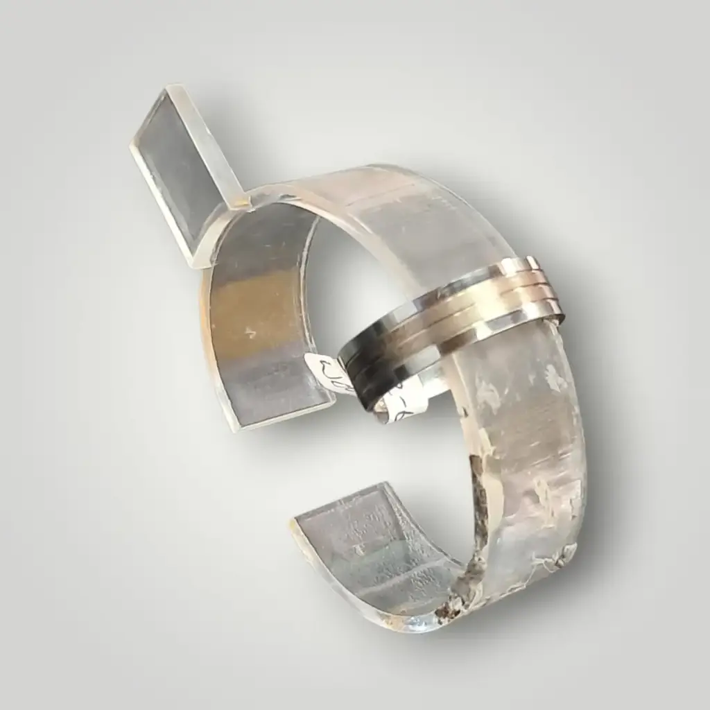 925 Sterling Silver Men’S Dual-Tone Triple Band Ring - View 2