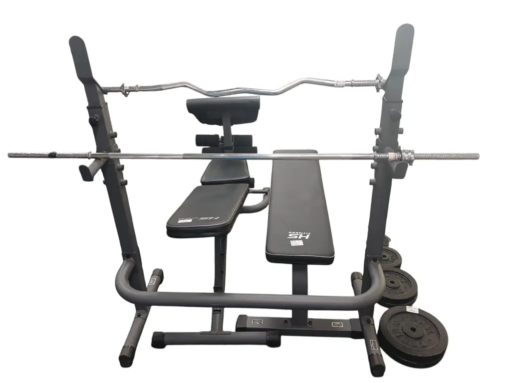 Hs Fitness Weight Set With Barbell - View 6