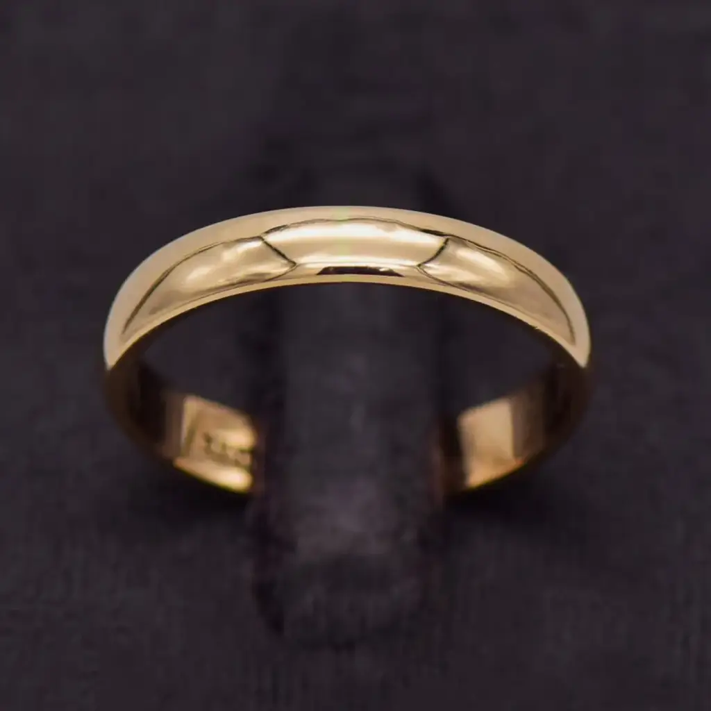 9ct Rose Gold Wedding Band Plain