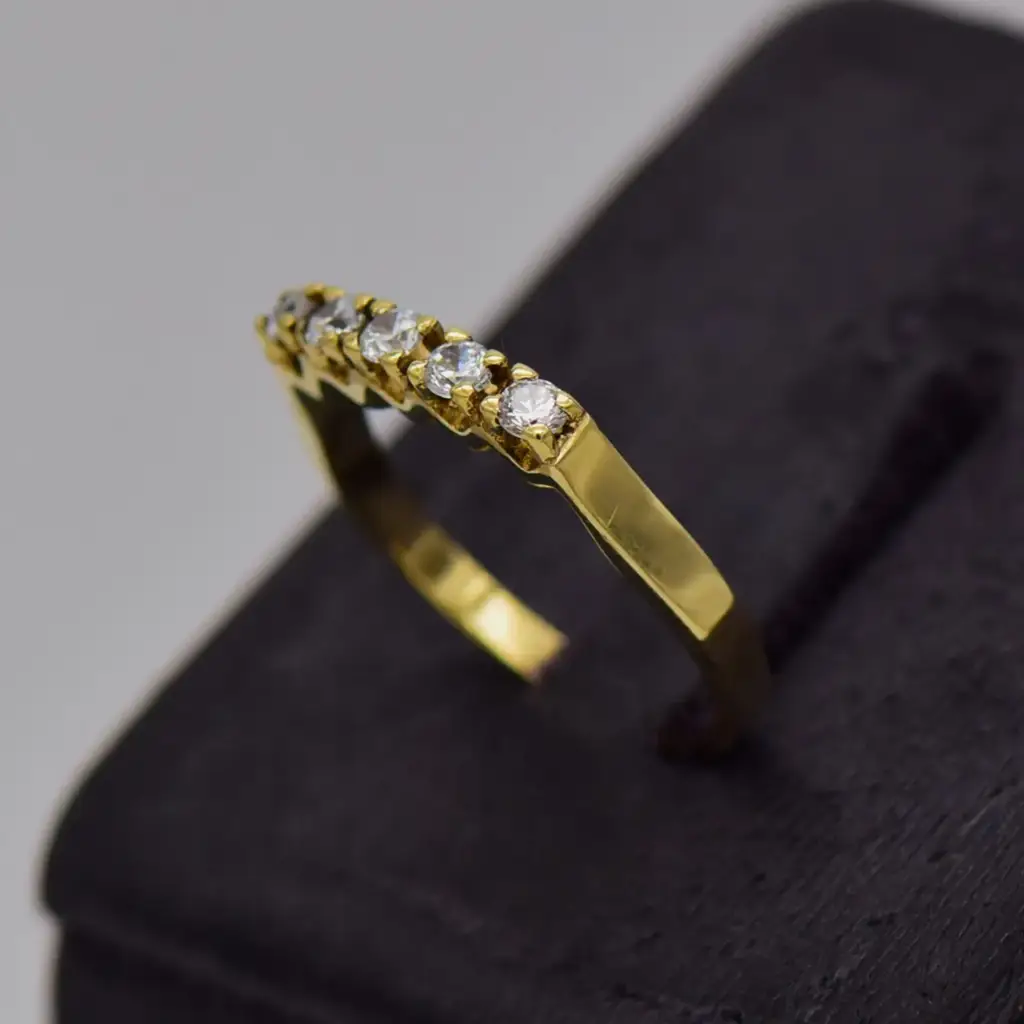 9ct Yellow Gold Dress Ring - View 3