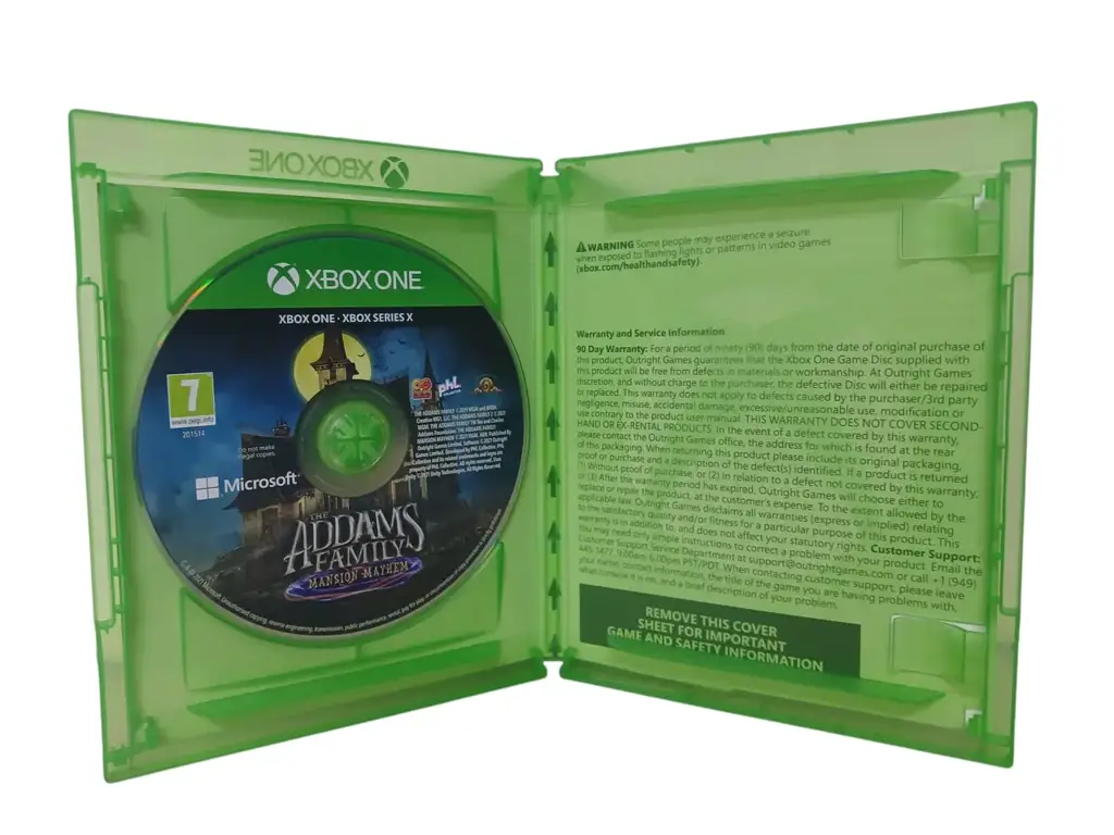 Xbox One The Addams Family Mansion Mayhem Game Disc