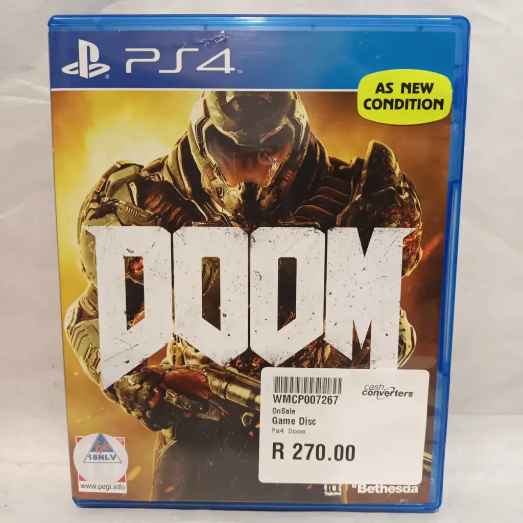 Ps4 Doom Game Disc