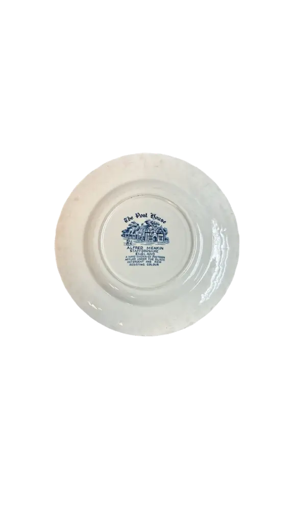 Alfred Meakin - The Post House - Staffordshire Saucer - View 2