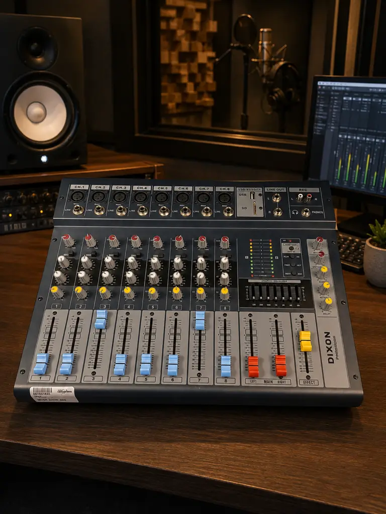🎚️ Dixon Pm802usb Powered 8-Channel Dj / Audio Mixer – Second Hand