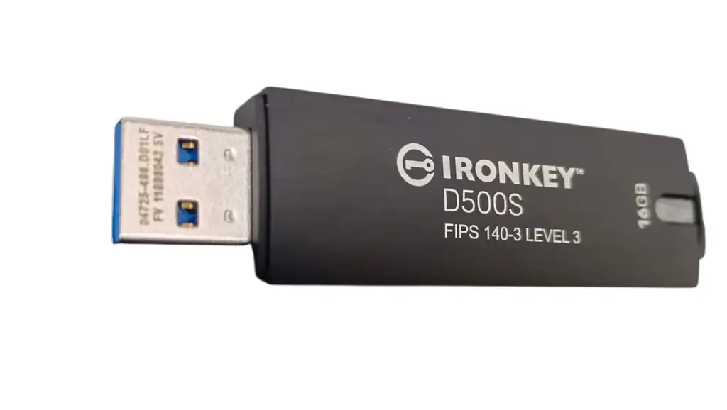 Kingston Ironkey D500s 16Gb Usb 3.2 Gen 1 Flash Drive - View 3